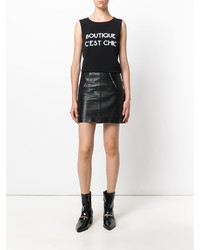 Женская черная майка от Moschino