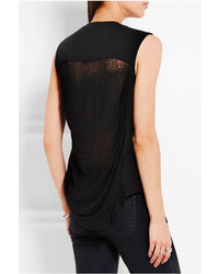 Женская черная майка от Raquel Allegra