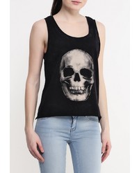 Женская черная майка от Eleven Paris