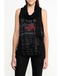 Женская черная майка от Gas