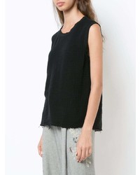 Женская черная майка от Raquel Allegra