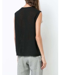 Женская черная майка от Raquel Allegra