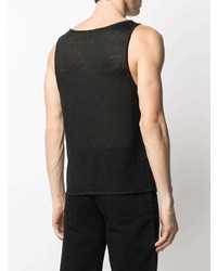 Мужская черная майка от Saint Laurent