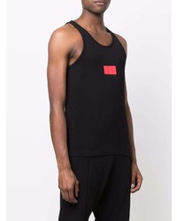 Мужская черная майка от 424