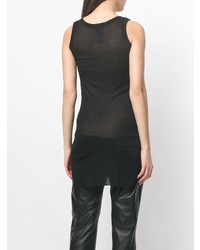 Женская черная майка от Ann Demeulemeester