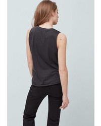 Женская черная майка от Mango