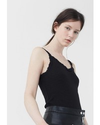 Женская черная майка от Mango