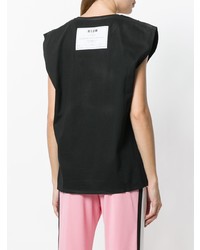 Женская черная майка от MSGM
