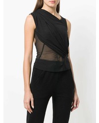 Женская черная майка от Rick Owens Lilies