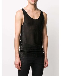 Мужская черная майка от Saint Laurent