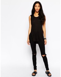 Женская черная майка от Cheap Monday