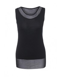 Женская черная майка от Sisley