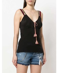 Женская черная майка от Ermanno Scervino