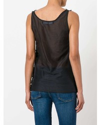 Женская черная майка от Federica Tosi