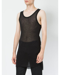 Мужская черная майка от Ann Demeulemeester