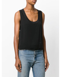 Женская черная майка от Dsquared2