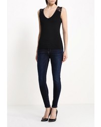 Женская черная майка от Vis-a-Vis