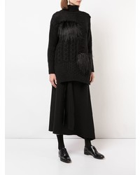 Женская черная массивная водолазка от Simone Rocha