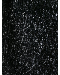 Женская черная меховая безрукавка от Lanvin