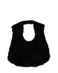 Черная меховая большая сумка от Numero 10