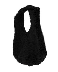 Черная меховая большая сумка от Numero 10