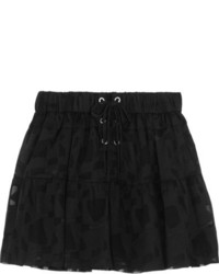 Черная мини-юбка из фатина от IRO
