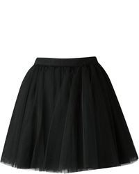 Черная мини-юбка из фатина от Moschino