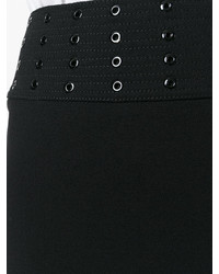 Черная мини-юбка с люверсами от Emilio Pucci