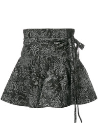 Черная мини-юбка с принтом от Marc Jacobs