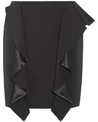 Черная мини-юбка с рюшами от Givenchy