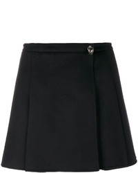 Черная мини-юбка со складками от Valentino