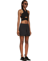 Черная мини-юбка от Paco Rabanne