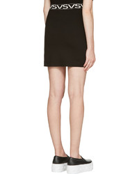 Черная мини-юбка от Versus