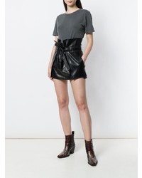 Черная мини-юбка от Saint Laurent