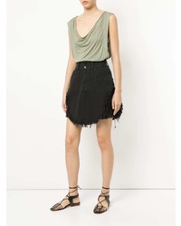 Черная мини-юбка от Kitx