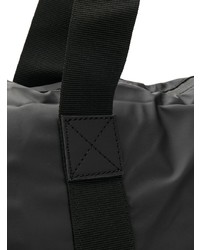 Черная нейлоновая большая сумка от Rains