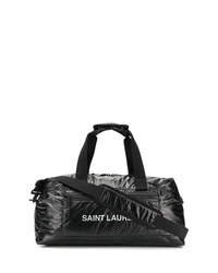 Мужская черная нейлоновая дорожная сумка от Saint Laurent