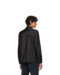 Мужская черная нейлоновая куртка-рубашка от Prada