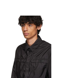 Мужская черная нейлоновая куртка-рубашка от Prada