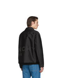 Мужская черная нейлоновая куртка-рубашка от Givenchy