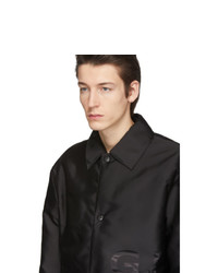 Мужская черная нейлоновая куртка-рубашка от Givenchy