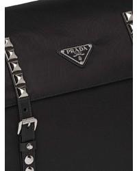 Черная нейлоновая поясная сумка от Prada