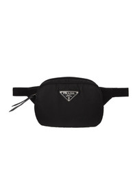 Черная нейлоновая поясная сумка от Prada