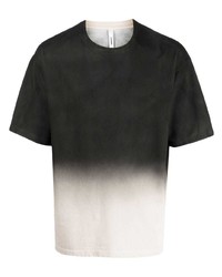 Мужская черная омбре футболка с круглым вырезом от Attachment