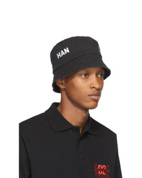 Мужская черная панама с вышивкой от Han Kjobenhavn