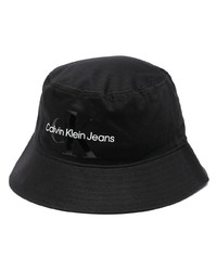 Мужская черная панама с принтом от Calvin Klein Jeans
