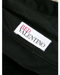 Женская черная парка с вышивкой от RED Valentino