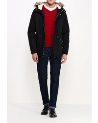 Мужская черная парка от Alcott