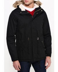 Мужская черная парка от Alcott