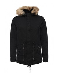 Мужская черная парка от Alcott